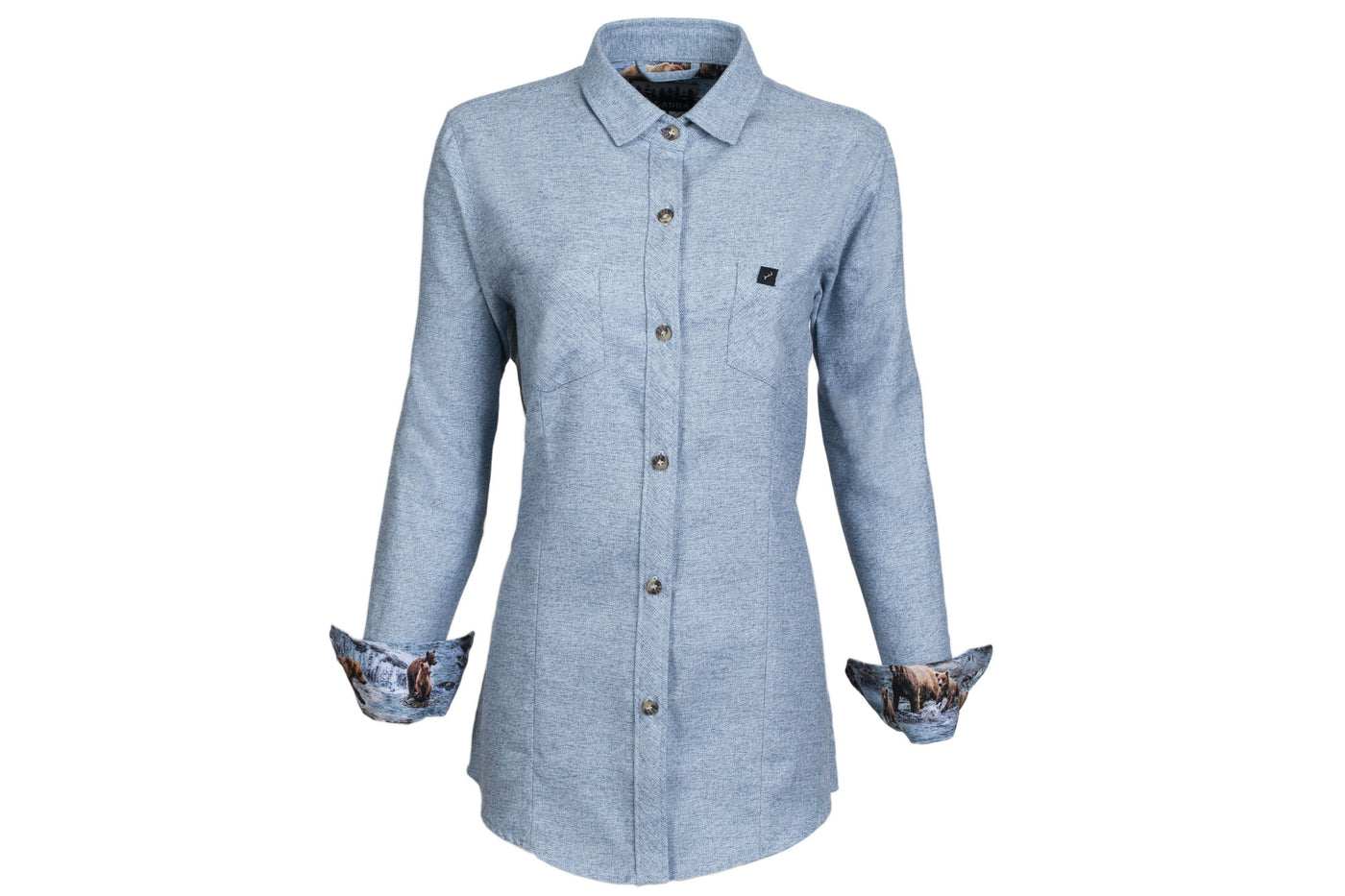 Women's Cascade Flannel Shirt - Dusty Blue