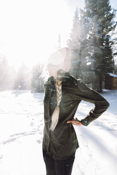 Women's Cascade Flannel Shirt - RP Climbing Ivy Green Heather