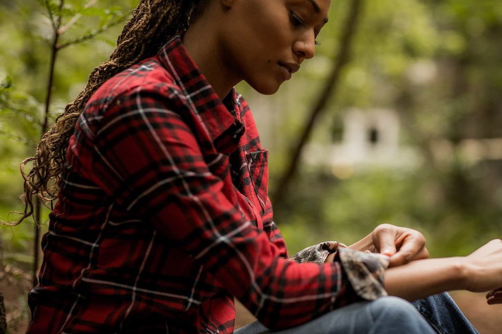 Women's Every Day Flannel Shirt- Rocky Red